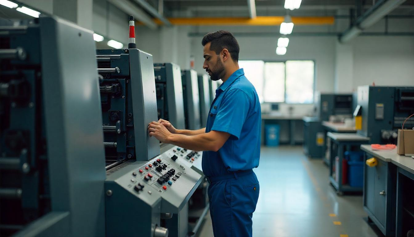 Interior da gráfica